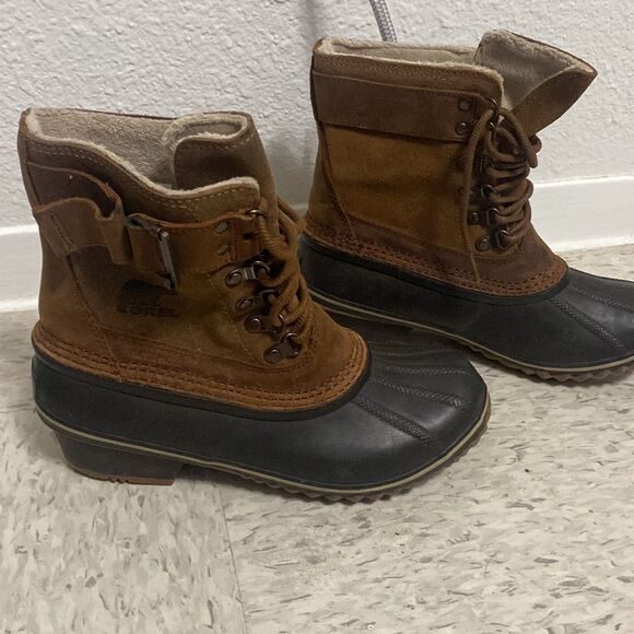 NWOT Sorel Fancy Lace II in Elk/Grizzly Bear - Picture 4 of 9